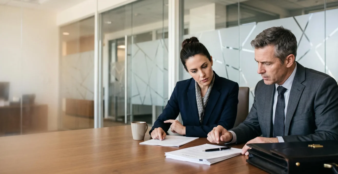 Avocat en droit des affaires accompagnant la signature d'un contrat commercial stratégique de grande valeur
