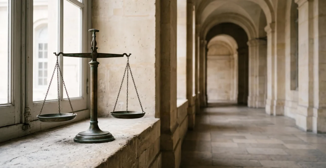 Symbole de la balance de la justice illustrant la protection des droits fondamentaux en France